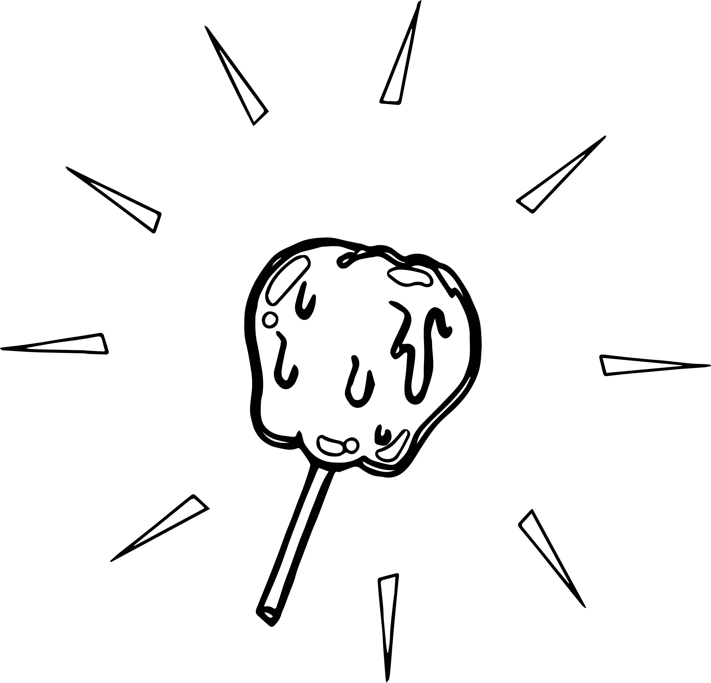 2445x2348 Cartoon Image Of A Toffee Apple Coloring Page Wecoloringpage