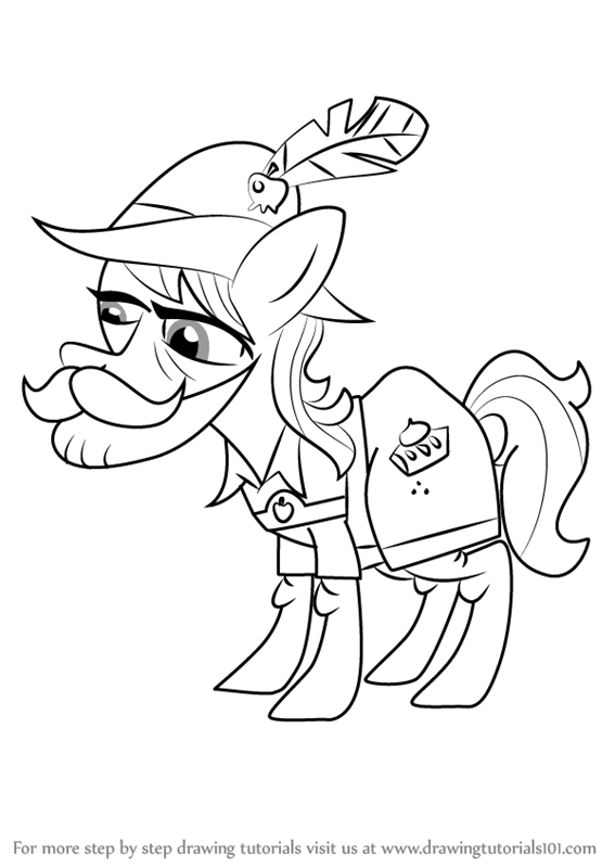 567x800 Learn How To Draw Apple Strudel From My Little Pony