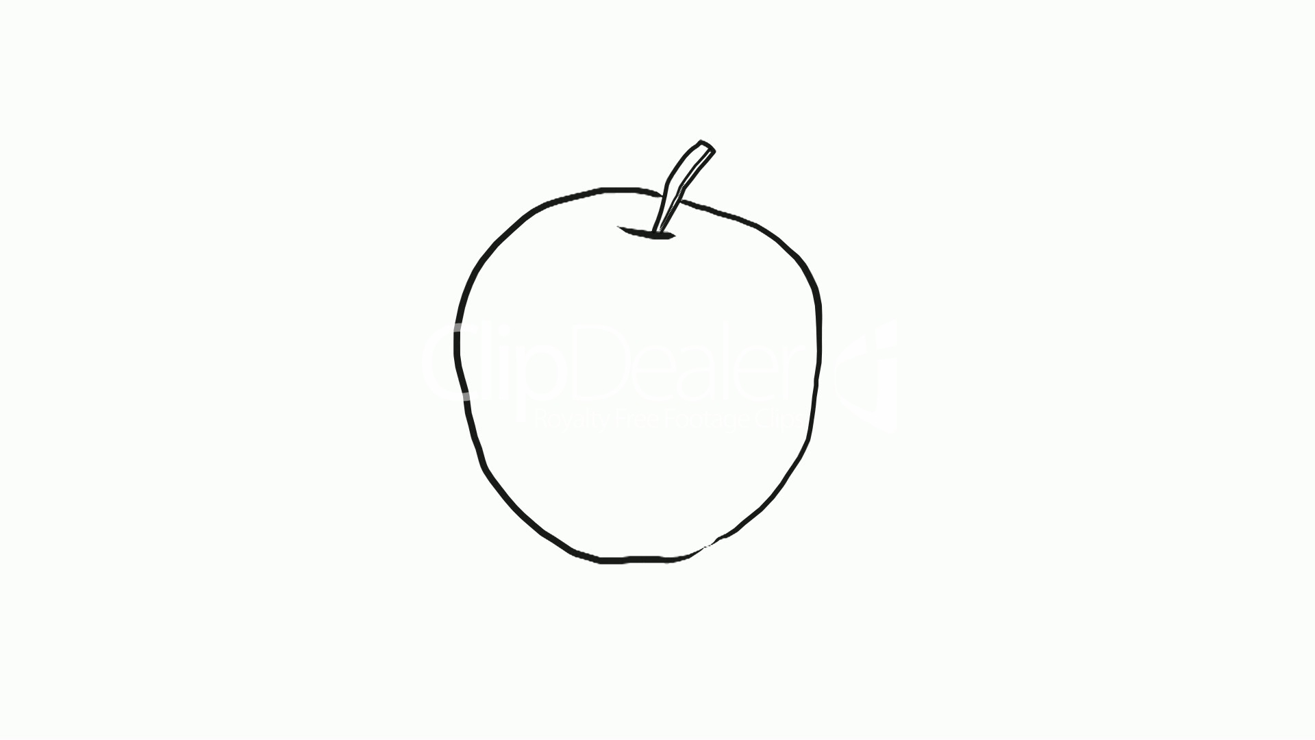 1920x1080 Drawing Of An Apple Royalty Free Video And Stock Footage