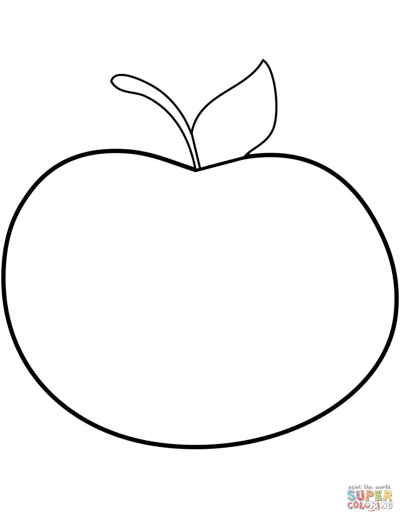 1273x1648 Apple Color Page Coloring To Sweet Draw Printable Coloring Pages