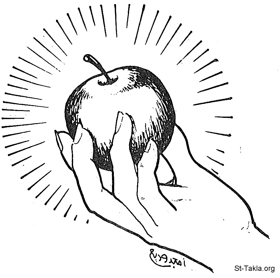 900x894 Hand Holding Apple Drawing