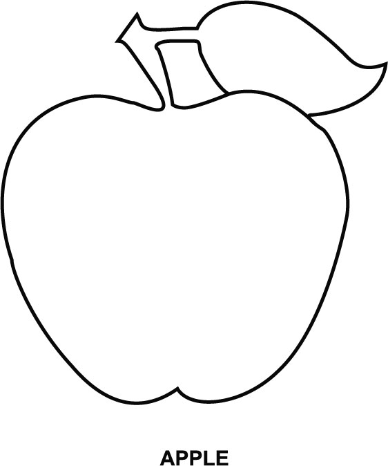 562x674 Apple Coloring Pages The Sun Flower Pages