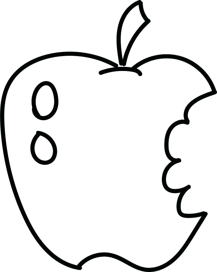 728x912 Apple Coloring Page Apple Coloring Pages For Preschoolers Toddlers