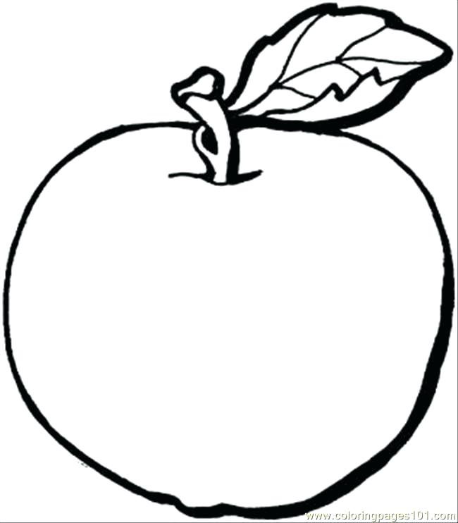 650x742 Apple Pictures To Color Amazing Apple Coloring Pages For Kids
