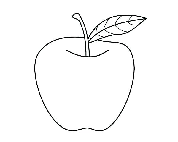 600x480 Coloring Page Of An Apple Synthesis.site