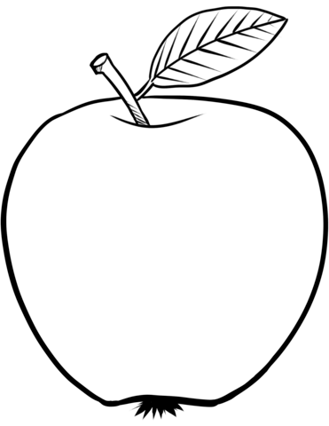 371x480 Apple Coloring Page Free Printable Coloring Pages