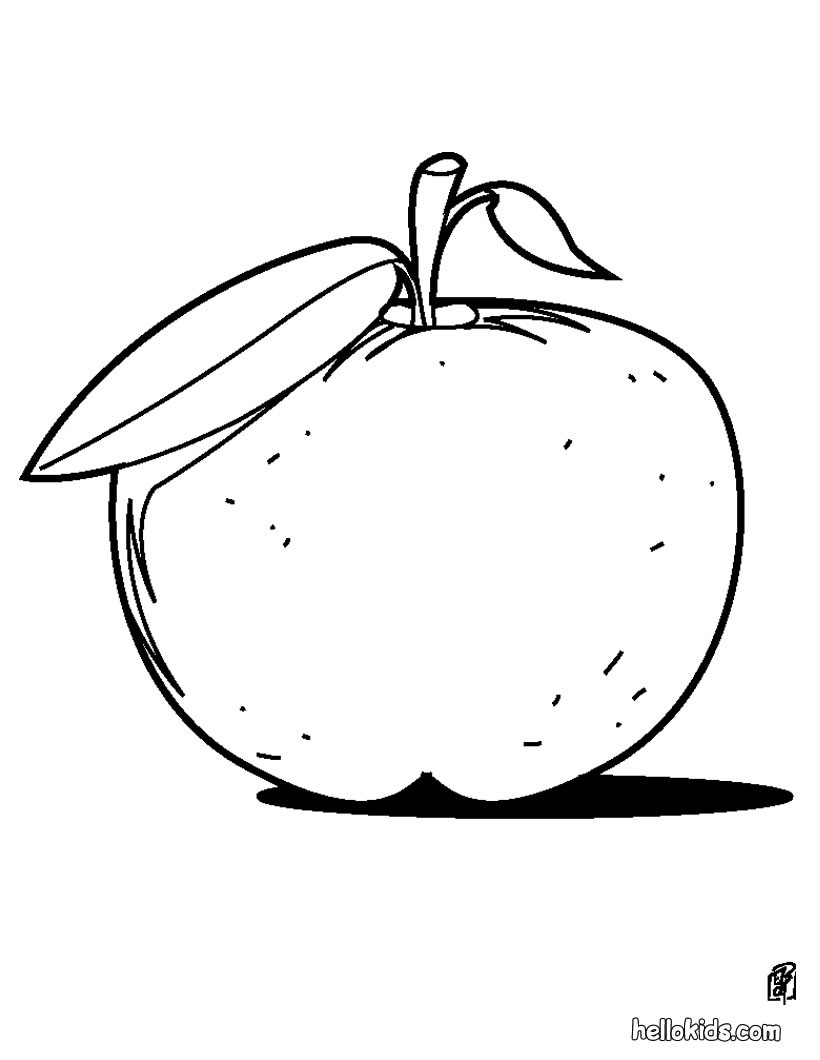 820x1060 Apple Coloring Pages