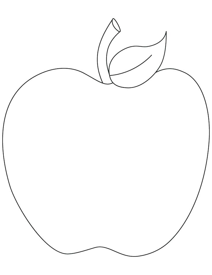 736x951 Coloring Picture Of An Apple Apple Coloring Picture Print Coloring