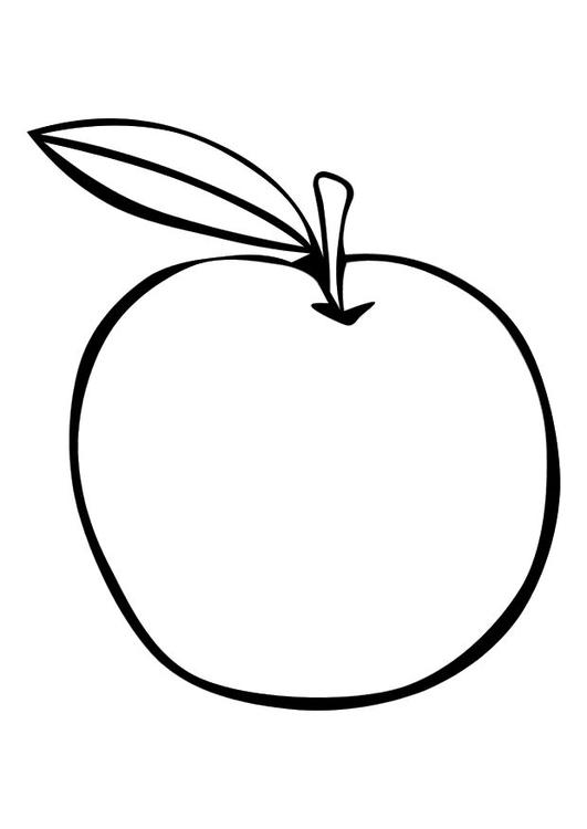 531x750 Coloring Page Apple
