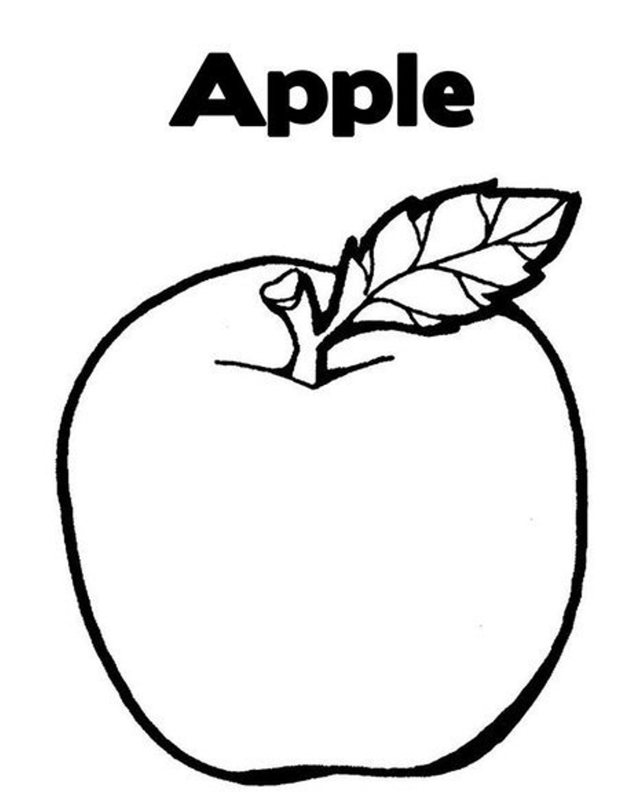 1306x1612 Apple Character Fruits Coloring Pages Simple For Kids Awesome