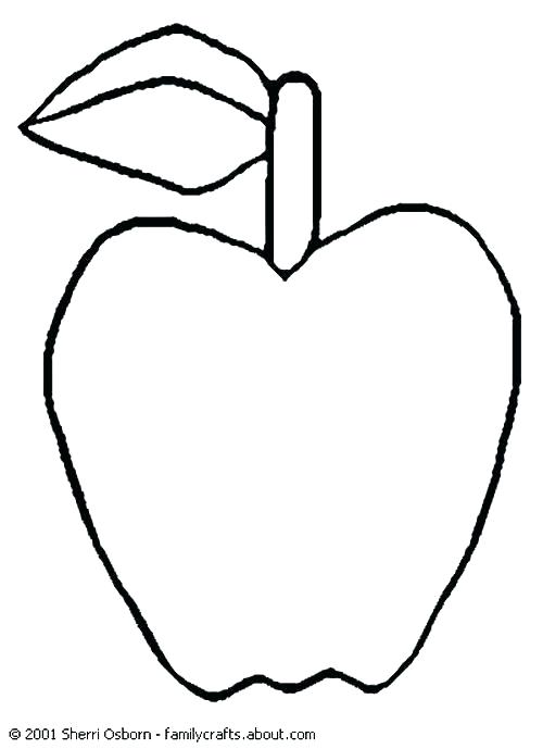 500x689 Apple Coloring Pages Apple Color Page Apple Coloring Pages