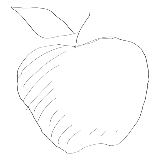 512x512 Hand Drawn Apple