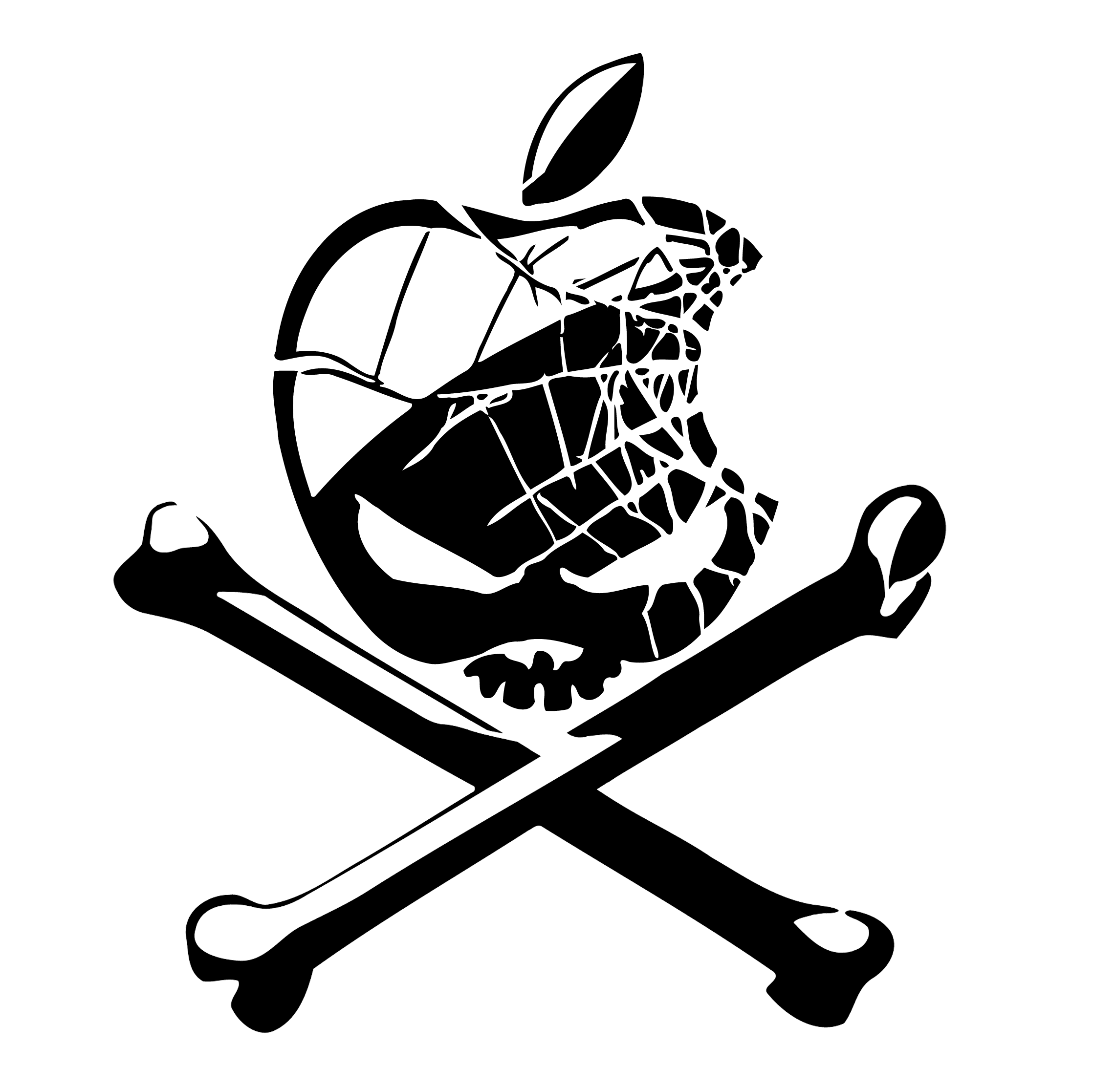 2238x2184 Apple Death Stencil Template Stencil Templates