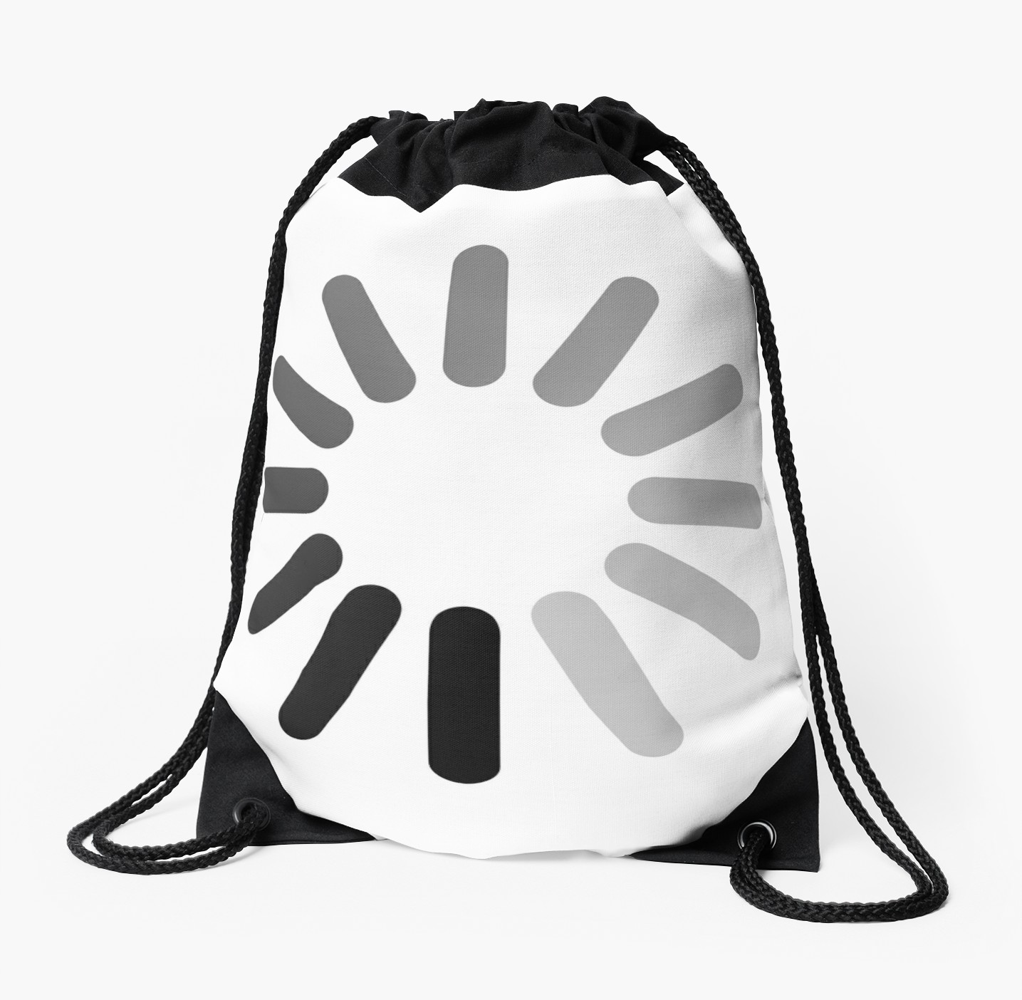 1435x1404 Apple Mac Loading Progress Wheel Symbol Drawstring Bags By