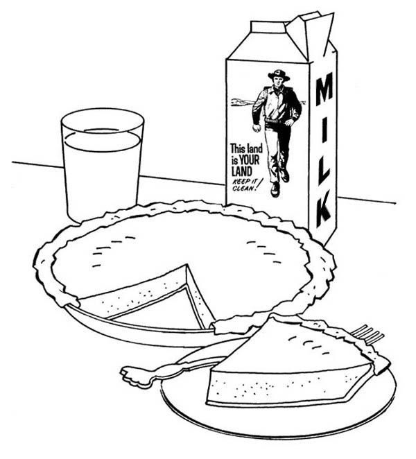 600x662 Pictures Of Apple Pie And Milk Carton Coloring Page