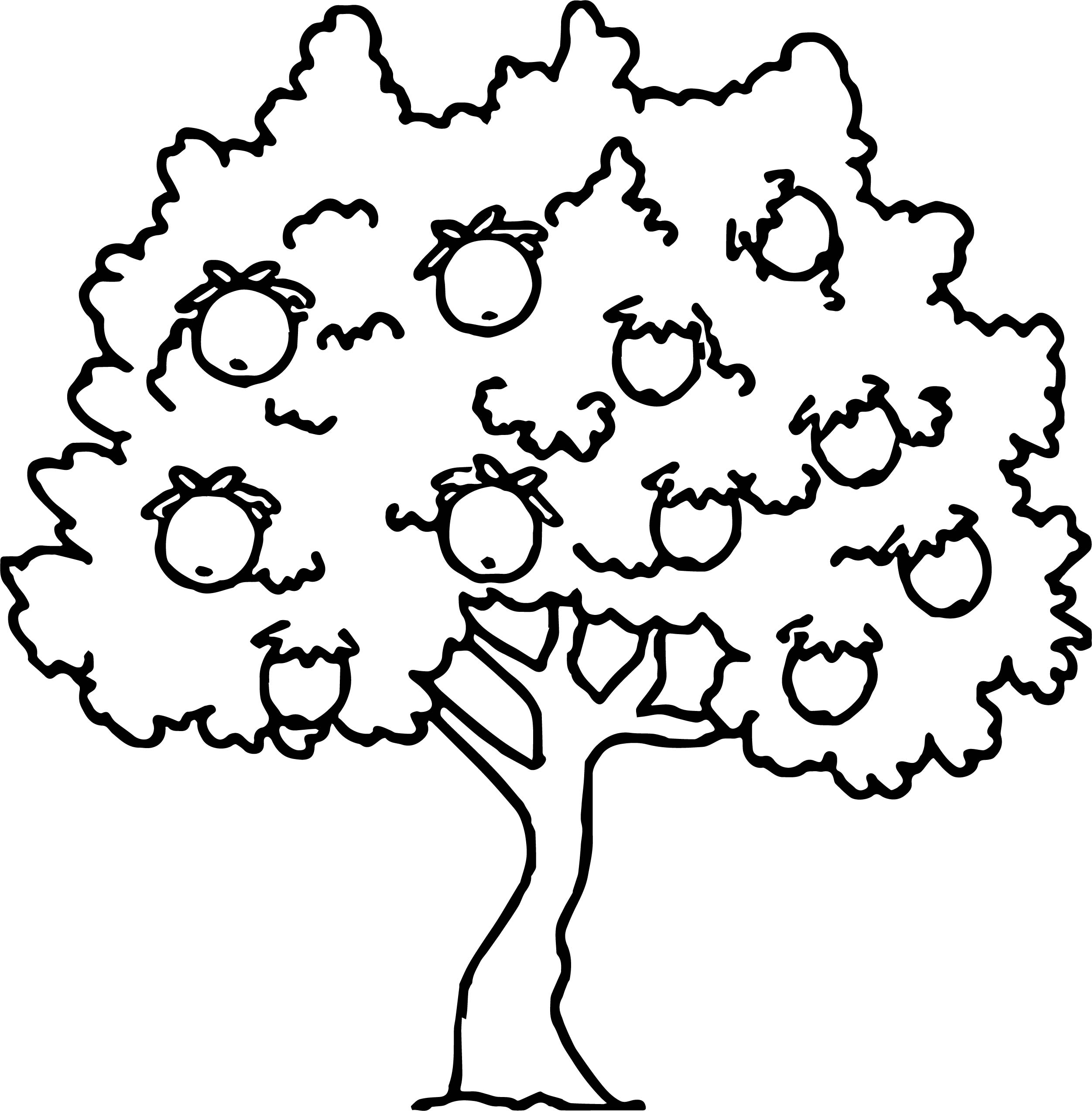 2503x2544 Shrewd Apple Tree Coloring Page Too Much Wecoloringpage