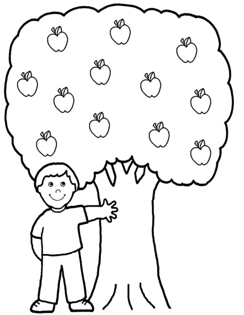 792x1024 Coloring Apple Tree Coloring