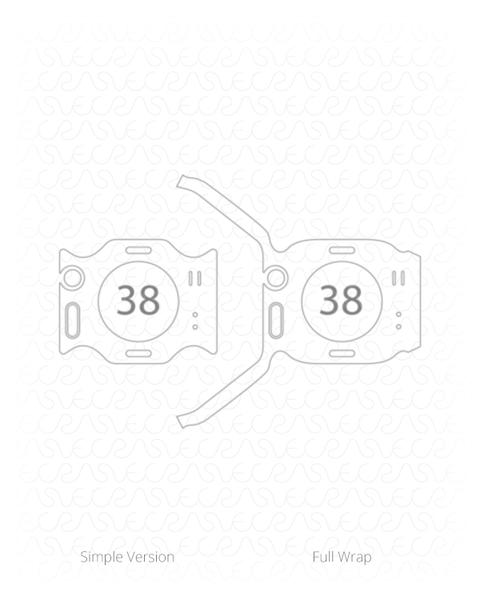 480x600 Apple Watch 38 Series 3 Vinyl Skin Vector Cut File Template 2017