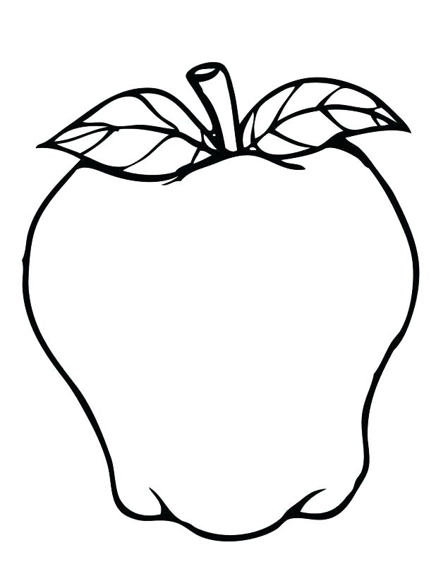 618x800 Coloring Page Of An Apple Pages Apples Colori On How To Draw Apple