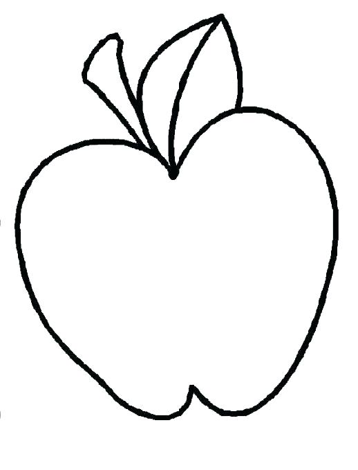 518x679 Good Apple Coloring Pages Free Download A Basket Of Apples Page