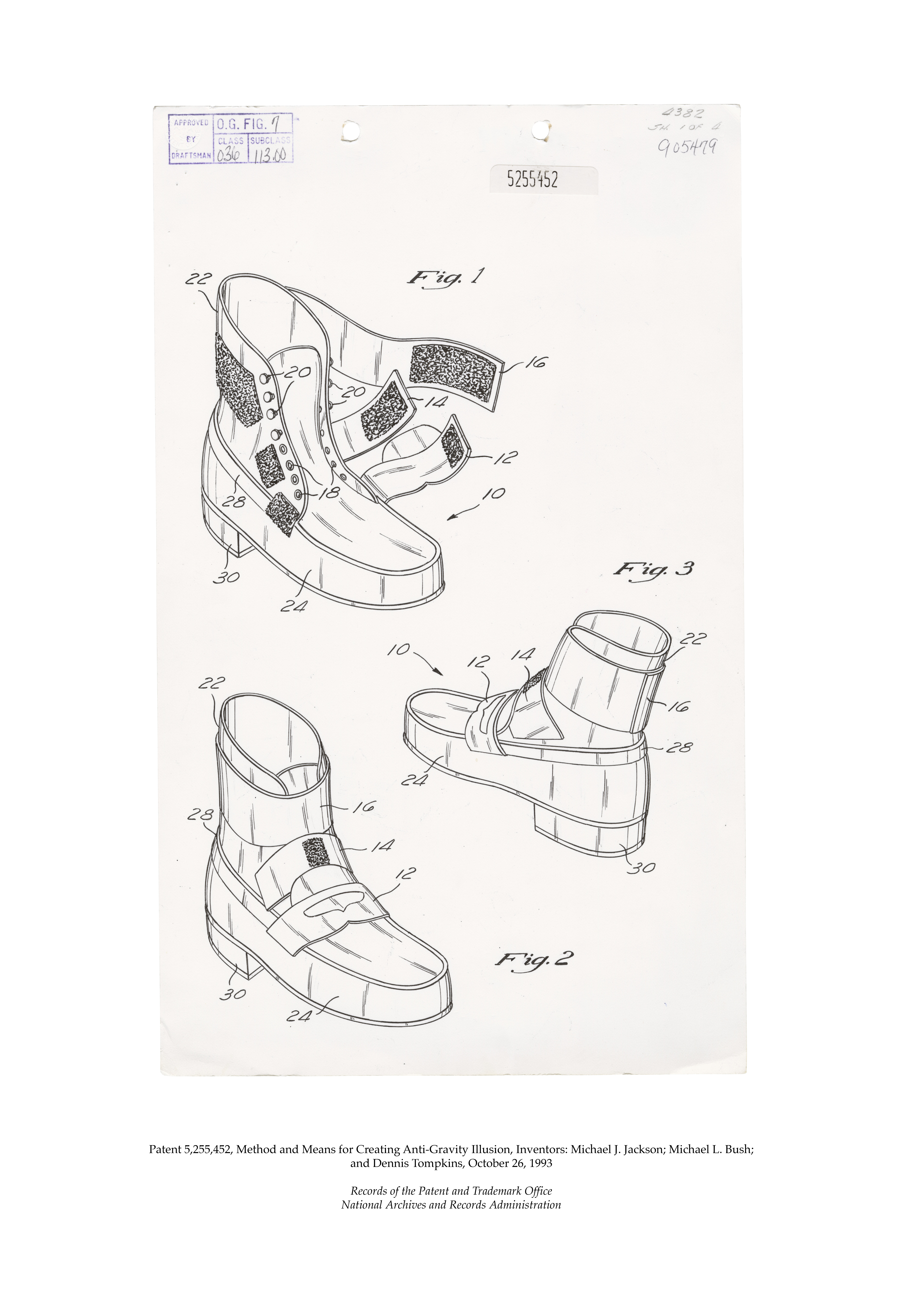 6240x9120 Michael Jackson's Anti Gravity Illusion Shoes Patent Application
