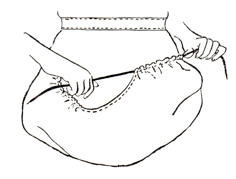 809x612 Free Basket Apron Pattern To Sew For Use In Your Home And Garden