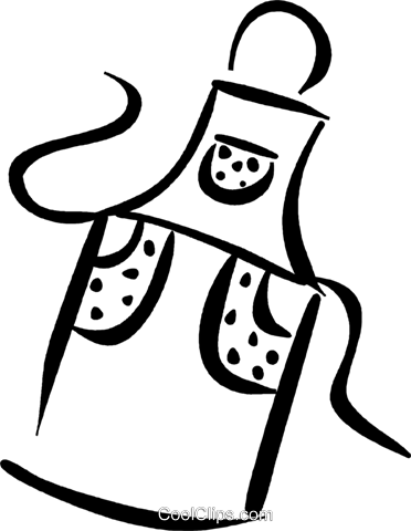 372x480 Apron Royalty Free Vector Clip Art Illustration Vc037117