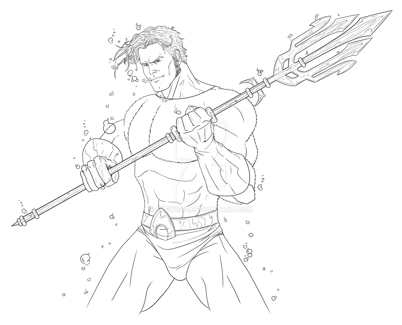 1280x1037 Aquaman Digital Sketch By Scottlewisart