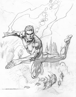 250x320 Kevin Nowlan Aquaman Drawing