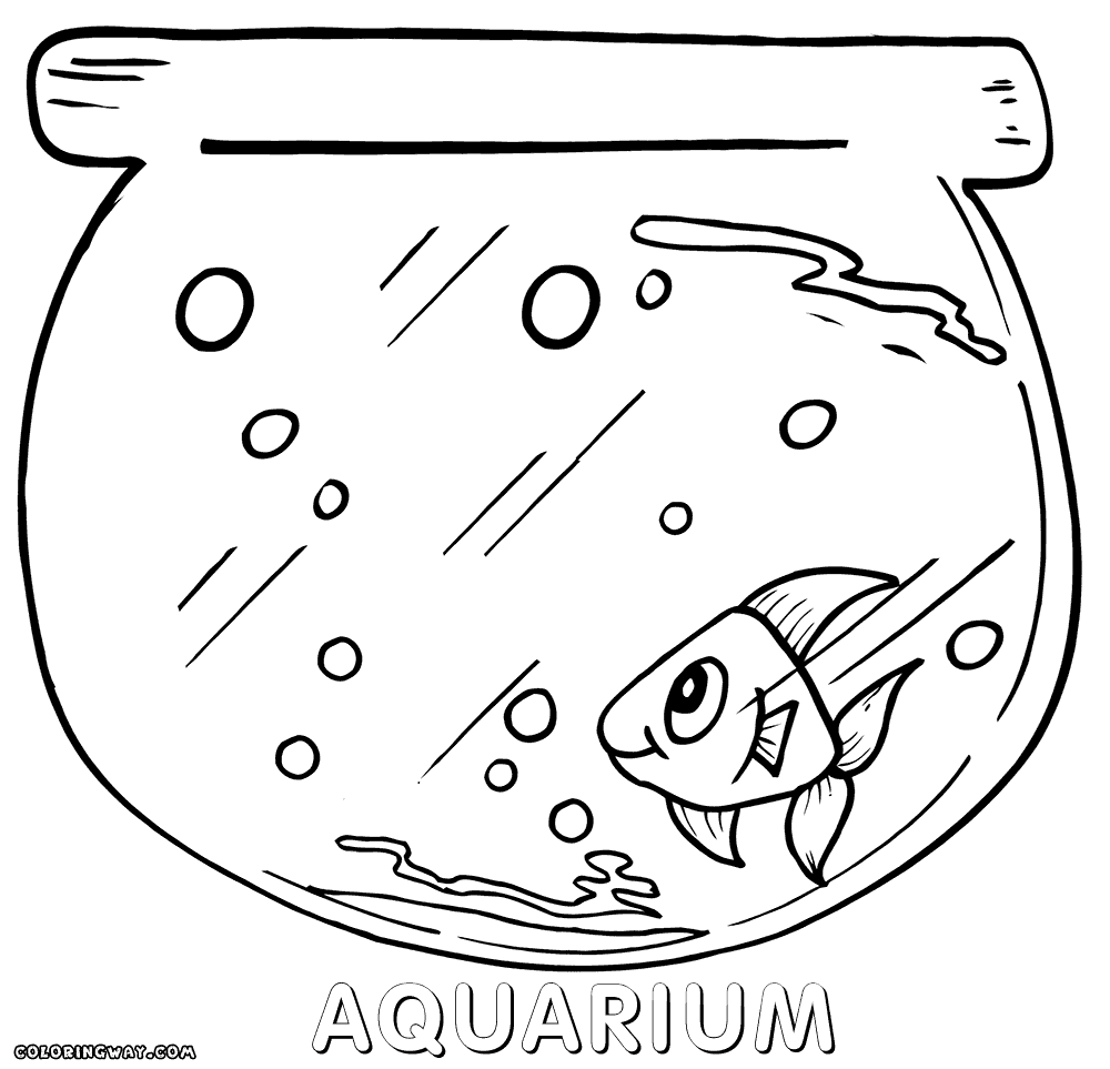 Realistic Coloring Pages Of Aquariums Coloring Pages