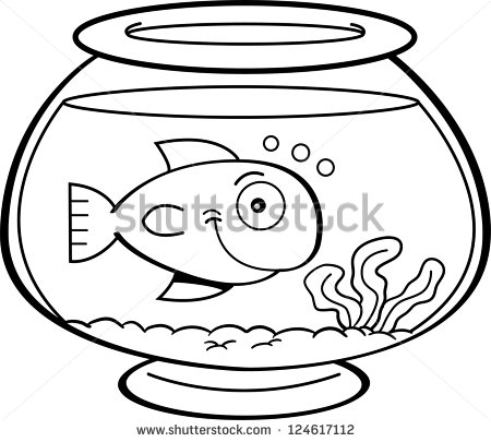 450x405 Aquarium Clipart Black And White