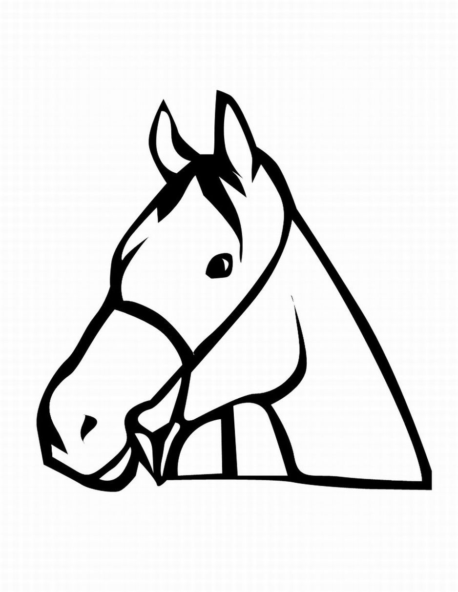 938x1213 Arabian Horse Head Clipart