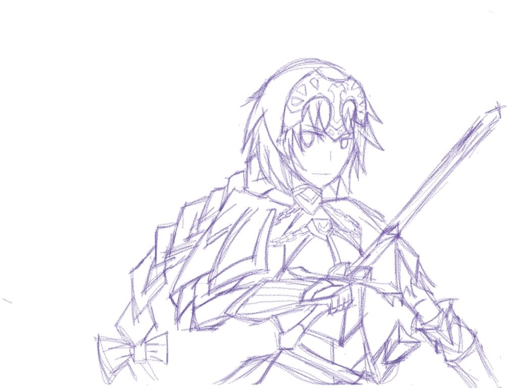 1024x768 Fateapocrypha Joan Of Arc By Lovdub