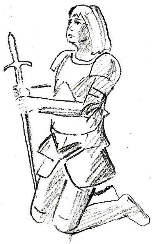 550x841 How To Draw Joan Of Arc 10 Steps (With Pictures)