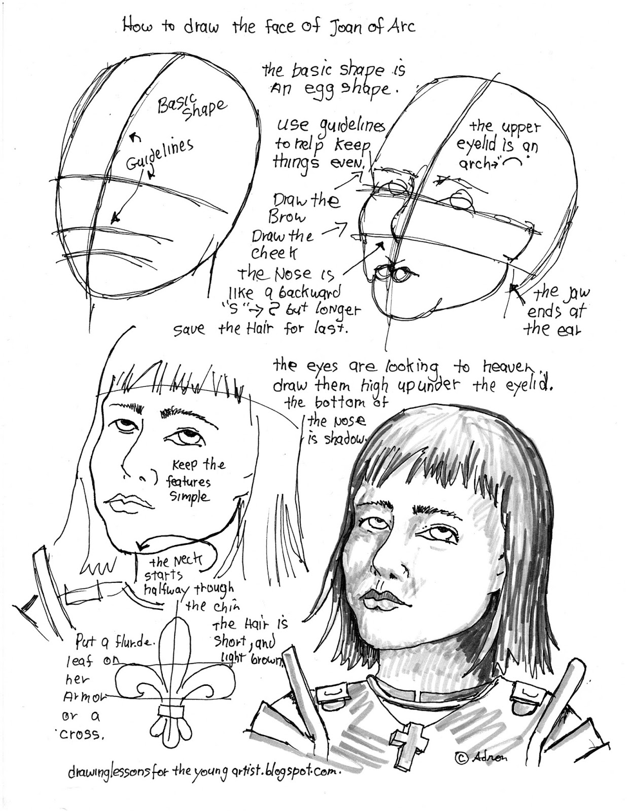 1238x1600 How To Draw Worksheets For The Young Artist How To Draw The Face