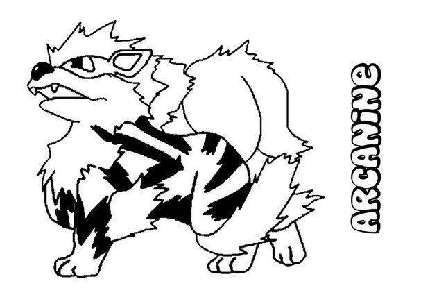 620x438 Arcanine Coloring Pages