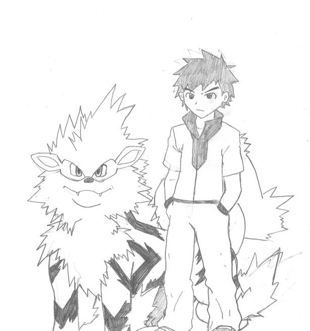 614x655 Oc Trainer And Arcanine [Oc] By A101tome