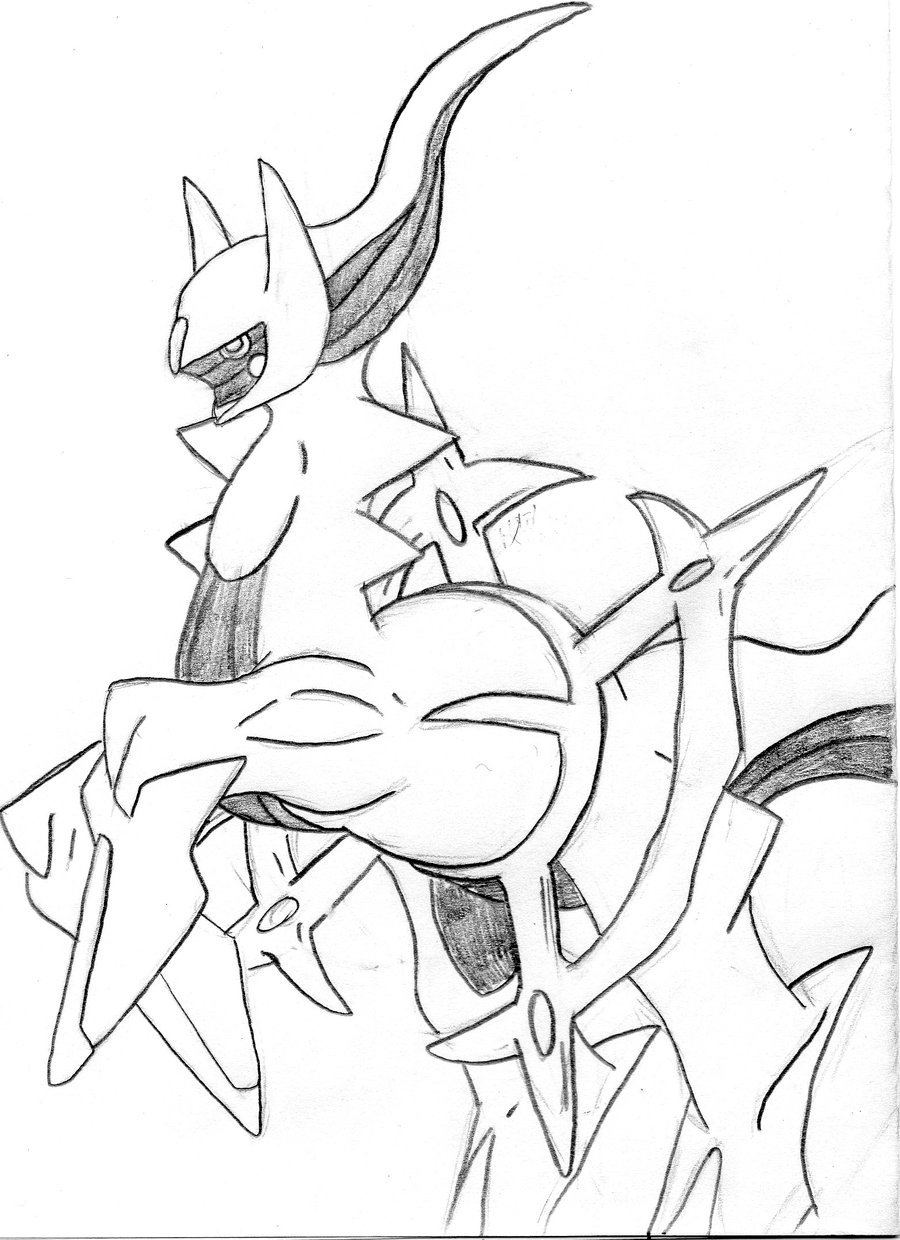 900x1240 Arceus Sketch By Shacanathecat123