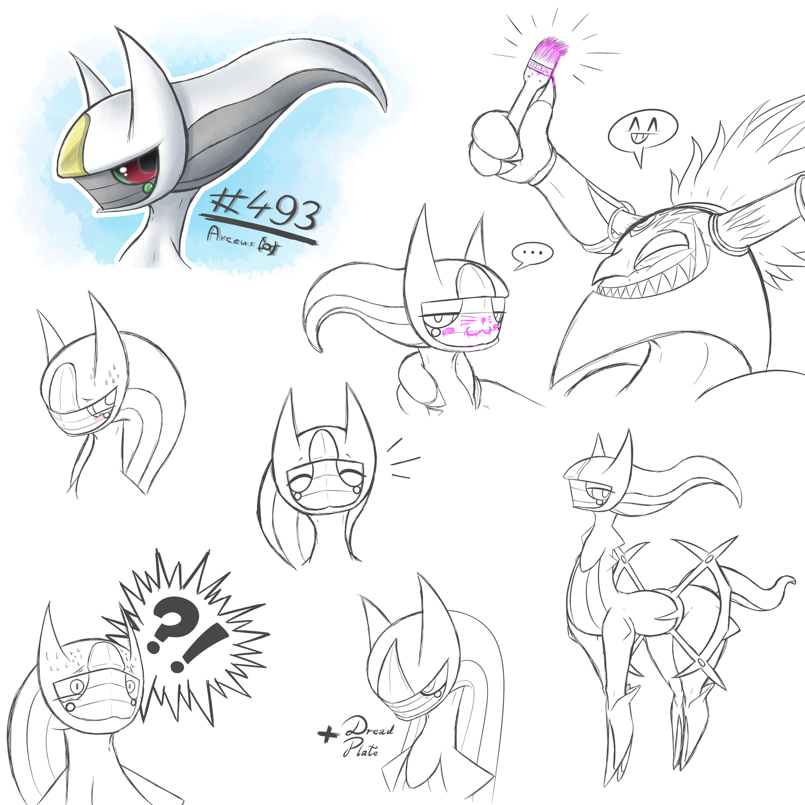 1600x1600 Arceus Doodles By Spinoone