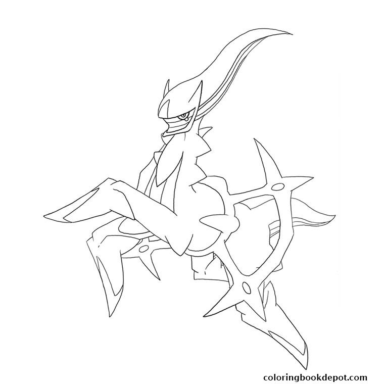 760x760 Pokemon Legendaire Arceus Coloring Pages