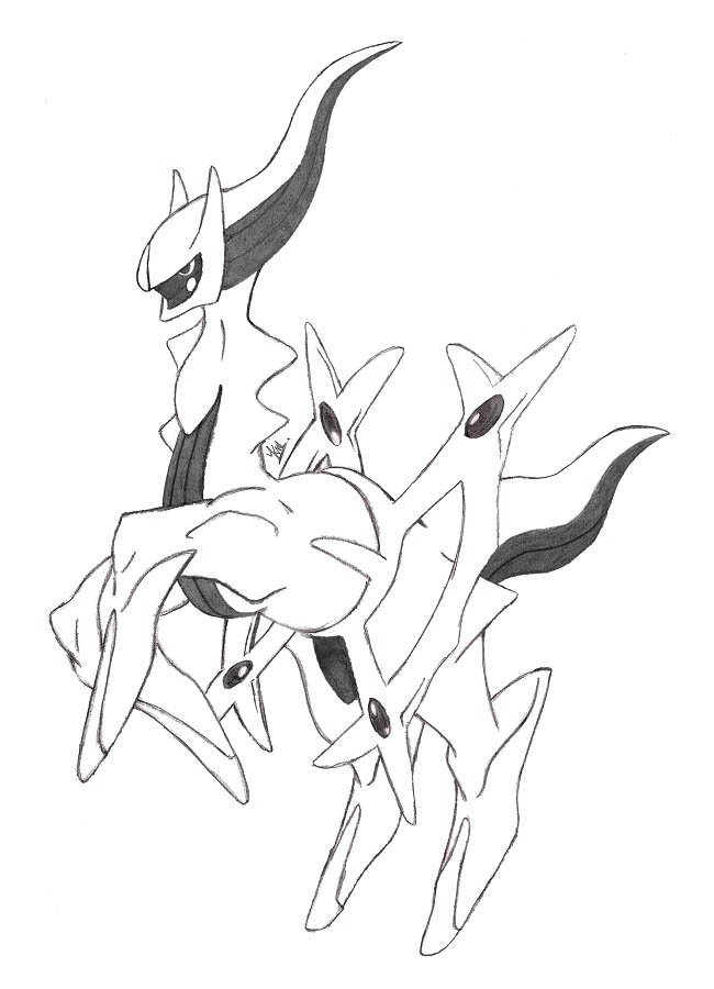 650x900 Arceus Pokemon Sketch By Snowcyclonedragon