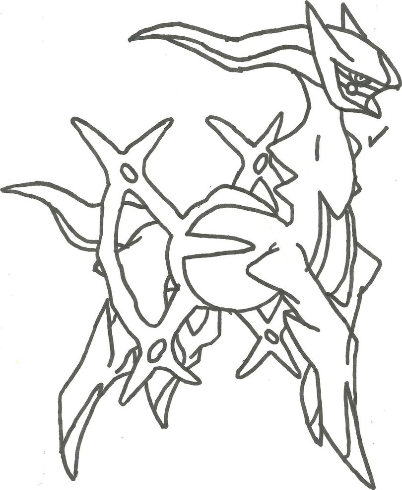 810x986 Arceus Sketch By Coolman666