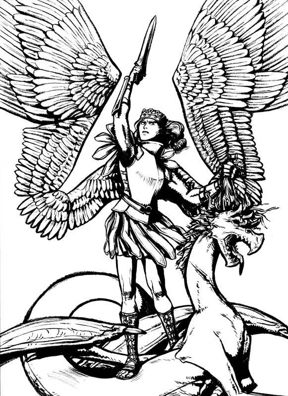 581x800 Archangel Michael By Tiamate