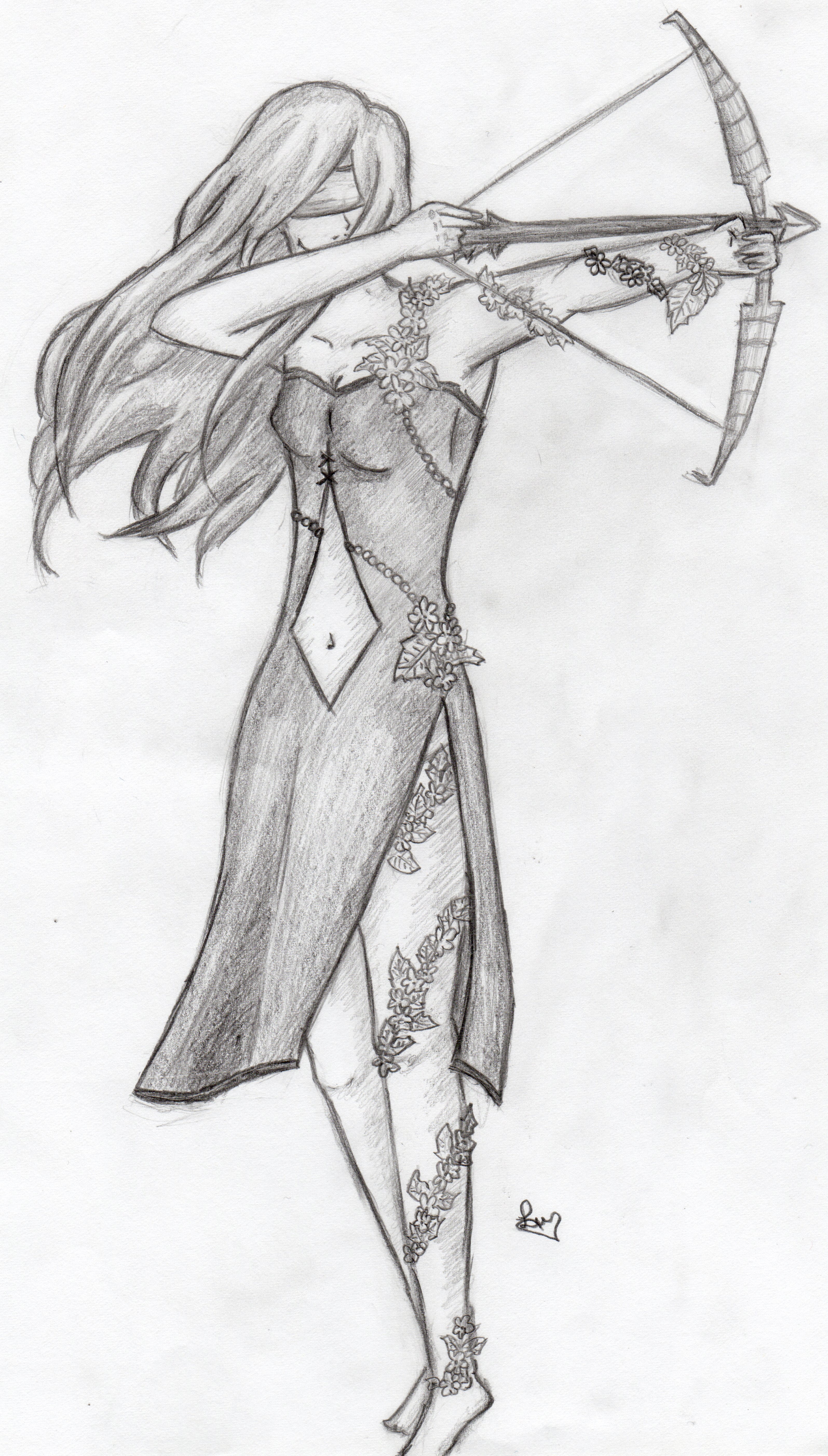 3190x5613 Archer Girl ~ Introducing Myself ~