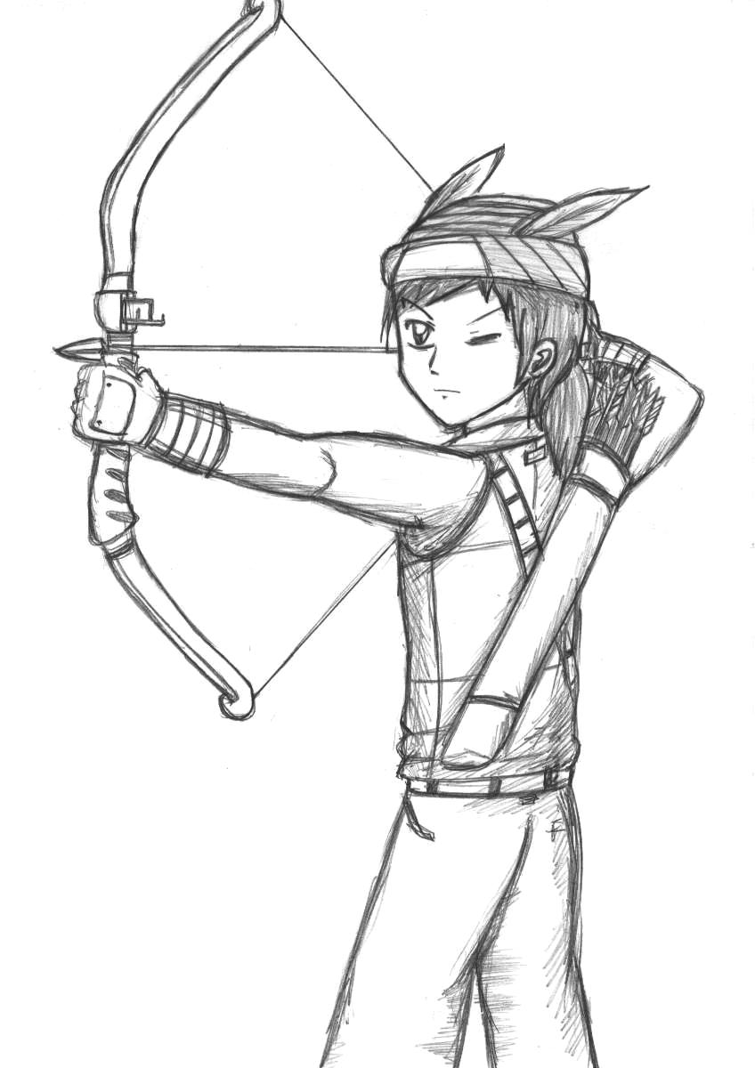 848x1200 Archer Pencil Sketch By Donfivez