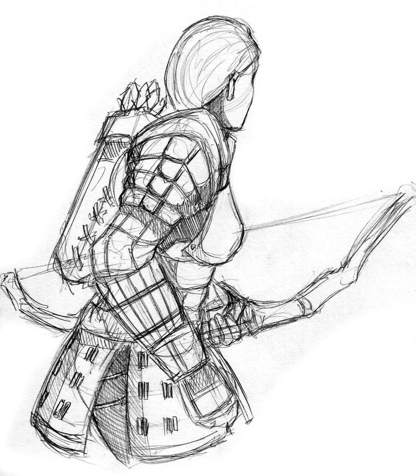 835x956 Skyrim Blades Archer By Kaiyuan