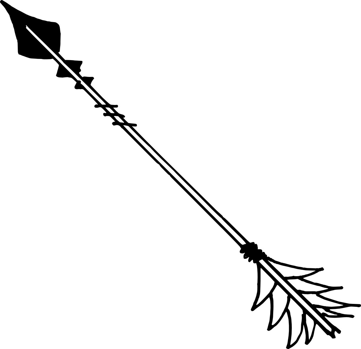 1226x1184 Bow And Arrow Drawing