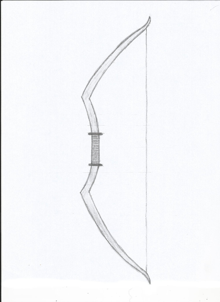 762x1048 Recurve Bow Sketch By Kankes