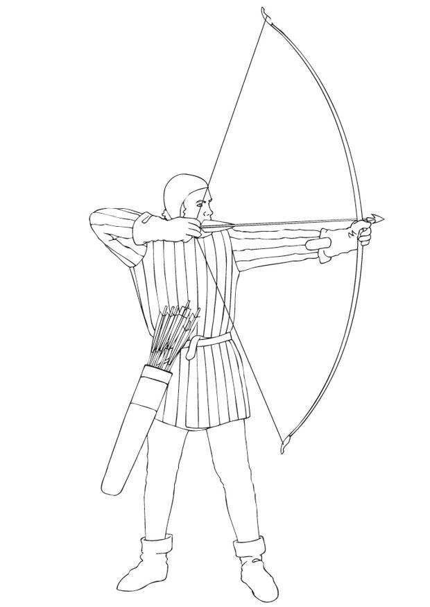 620x875 Coloring Page Archery