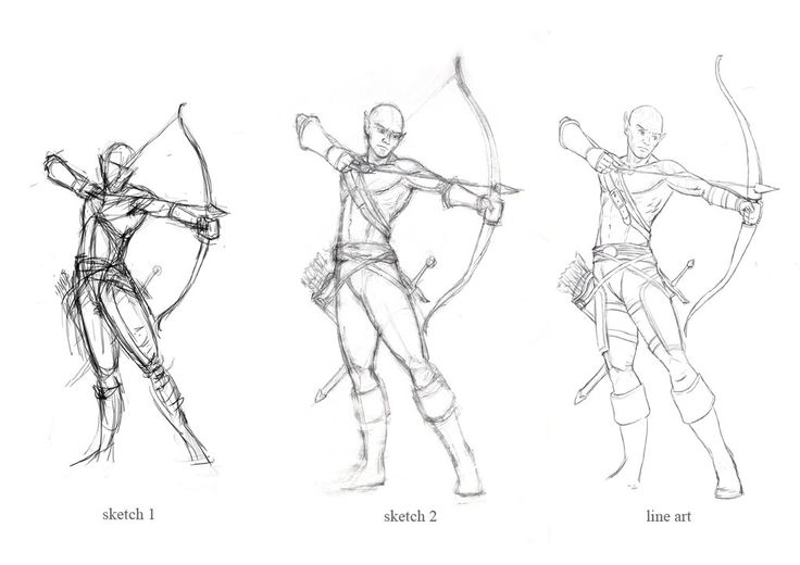 736x520 Archery Poses